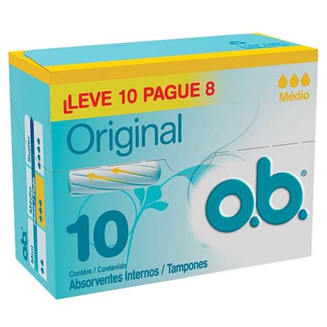 codigo de barras abs interno ob original lv 10 pg-8|ABSORVENTE INTERNO O.B. ORIGINAL MÉDIO CAIXA 10 .